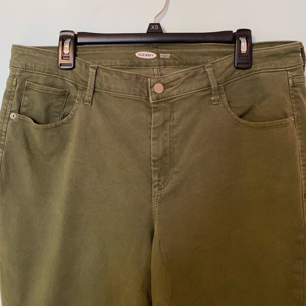 old Navy olive green jeans
